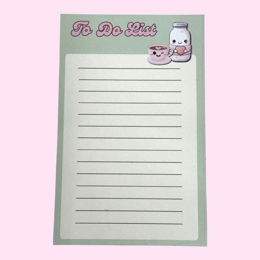 Coffee and Milk Notepad
